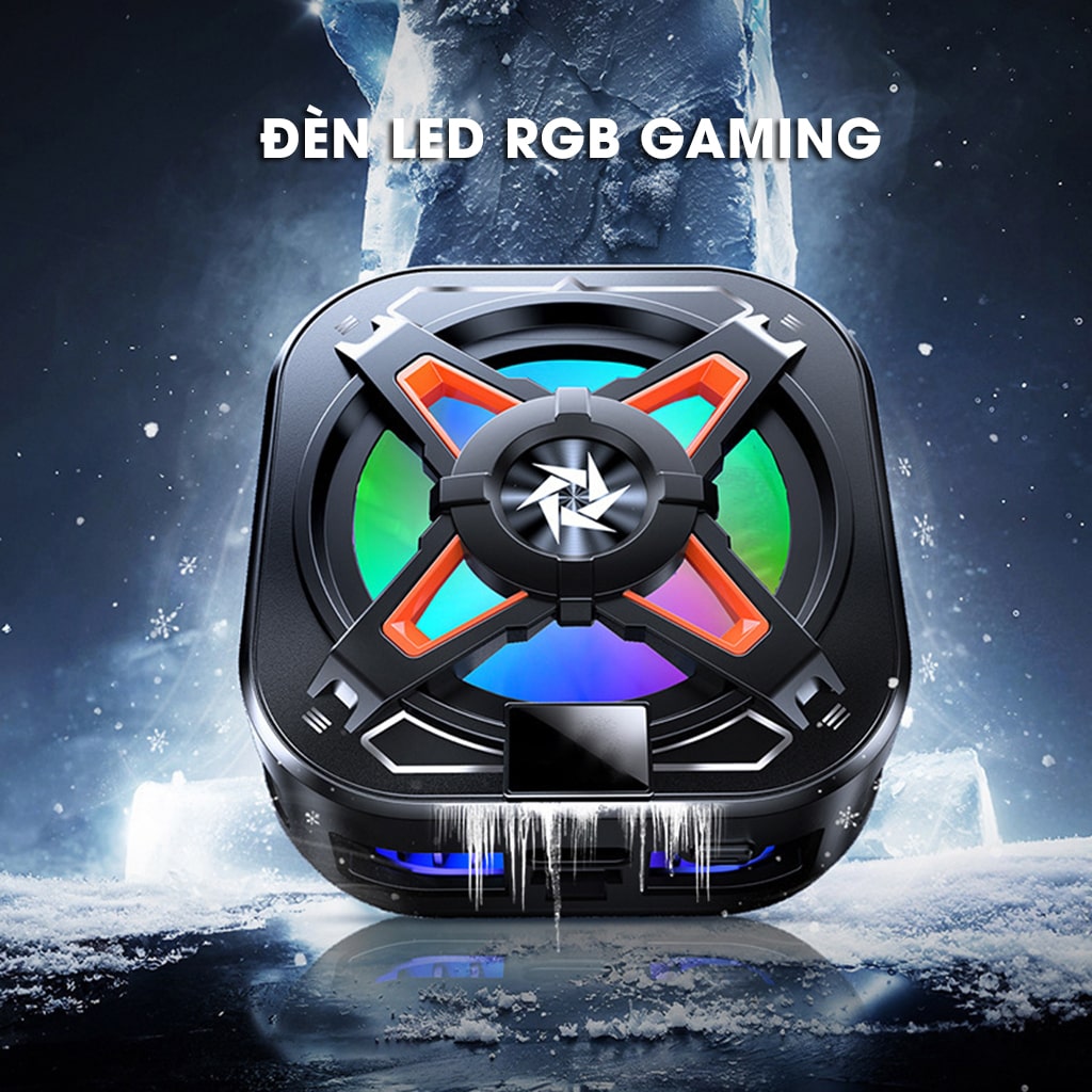 Quạt tản nhiệt điện thoại sò lạnh từ tính có ngàm kẹp rời SL54 SE Led RGB Gaming hỗ trợ tăng FPS Game Mobile Liên Quân Pubg FF