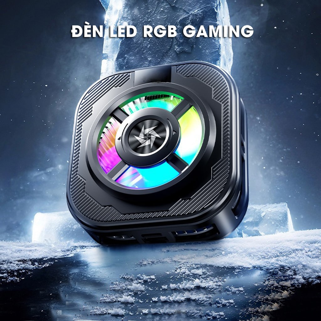Quạt tản nhiệt điện thoại sò lạnh từ tính có ngàm kẹp rời SL39 SE Led RGB Gaming hỗ trợ tăng FPS Game Mobile Liên Quân Pubg FF