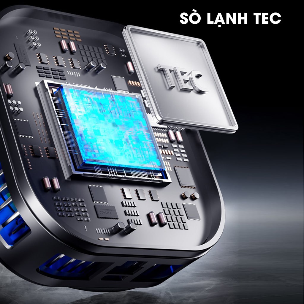 Quạt tản nhiệt điện thoại sò lạnh từ tính có ngàm kẹp rời SL39 SE V2 màn hình hiển thị nhiệt độ Led RGB Gaming