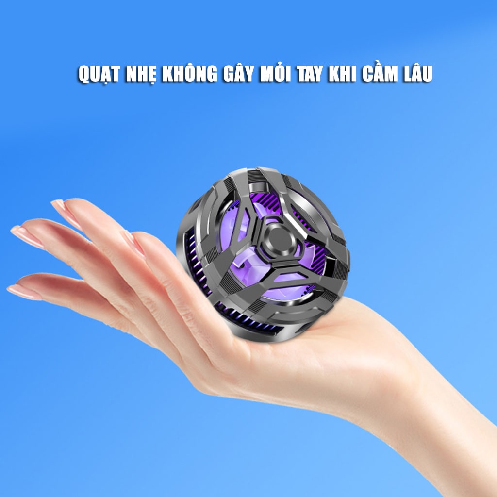 Quạt tản nhiệt điện thoại sò lạnh từ tính S25 Pro Led Gaming hỗ trợ tăng FPS Game Mobile Liên Quân Pubg Free Fire