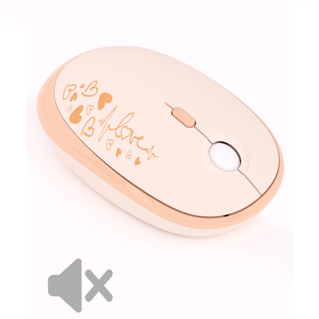 Bộ bàn phím chuột không dây cute Lovely - chuột máy tính không dây bàn phím MOFII hồng dễ thương Wireless
