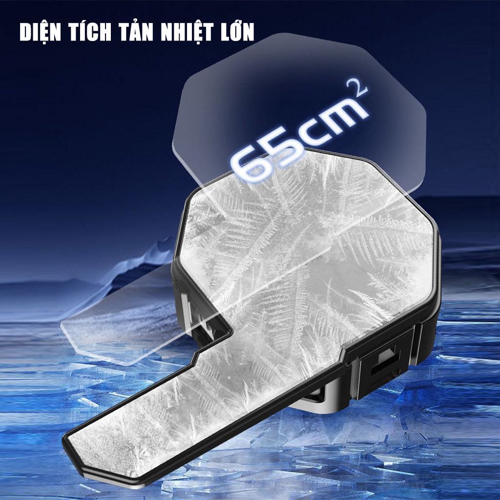 Quạt tản nhiệt điện thoại sò lạnh từ tính K13 Max chỉnh nhiệt AI Led RGB hiển thị nhiệt độ công suất 15W có ngàm kẹp rời