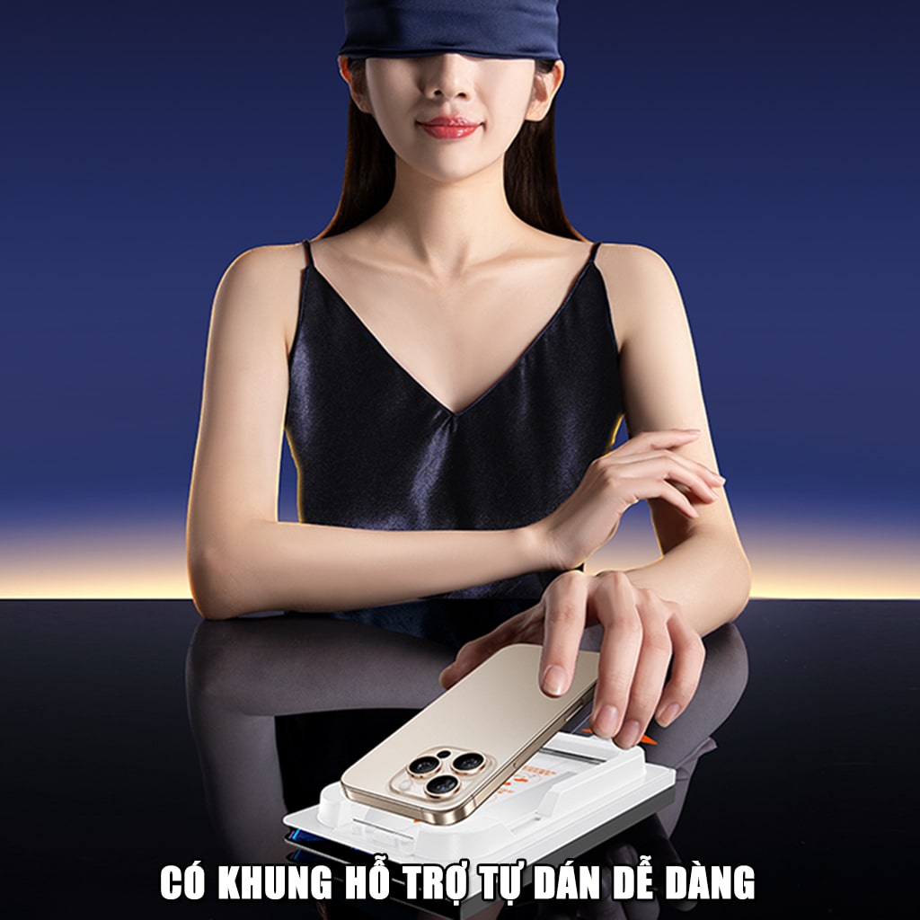 Kính cường lực Iphone 17 Pro Max chống chói AR Anti-Reflection full màn hình nhận vân tay Smart Devil