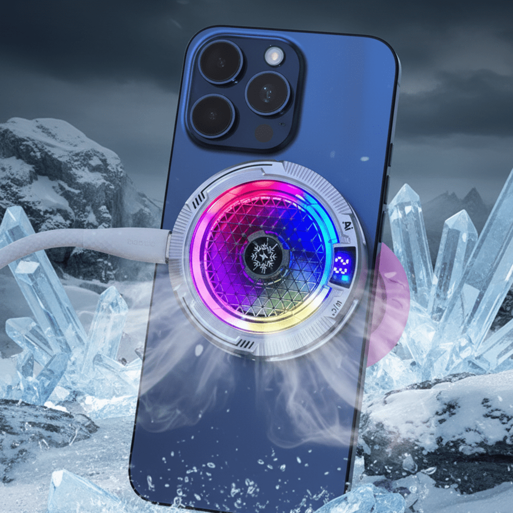 Quạt tản nhiệt điện thoại sò lạnh cao cấp TH18 Pro AI 24W kiểm soát nhiệt thông minh AI Led RGB làm lạnh không tụt FPS khi chơi game PUBG