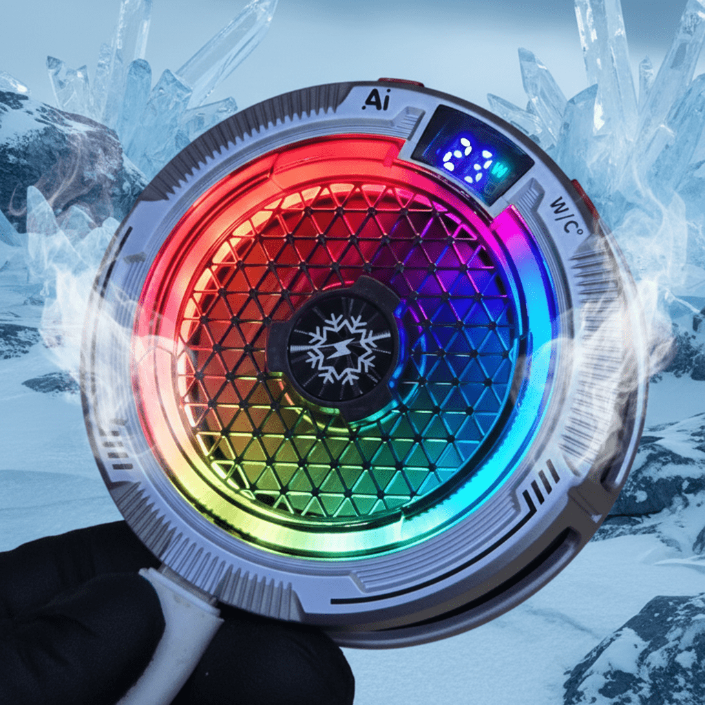 Quạt tản nhiệt điện thoại sò lạnh cao cấp TH18 Pro AI 24W kiểm soát nhiệt thông minh AI Led RGB làm lạnh không tụt FPS khi chơi game PUBG