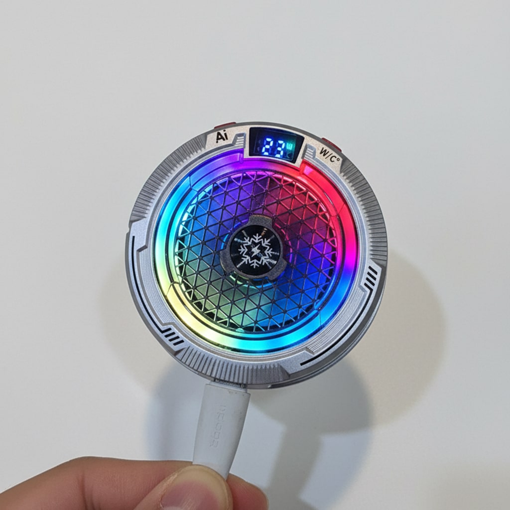 Quạt tản nhiệt điện thoại sò lạnh cao cấp TH18 Pro AI 24W kiểm soát nhiệt thông minh AI Led RGB làm lạnh không tụt FPS khi chơi game PUBG