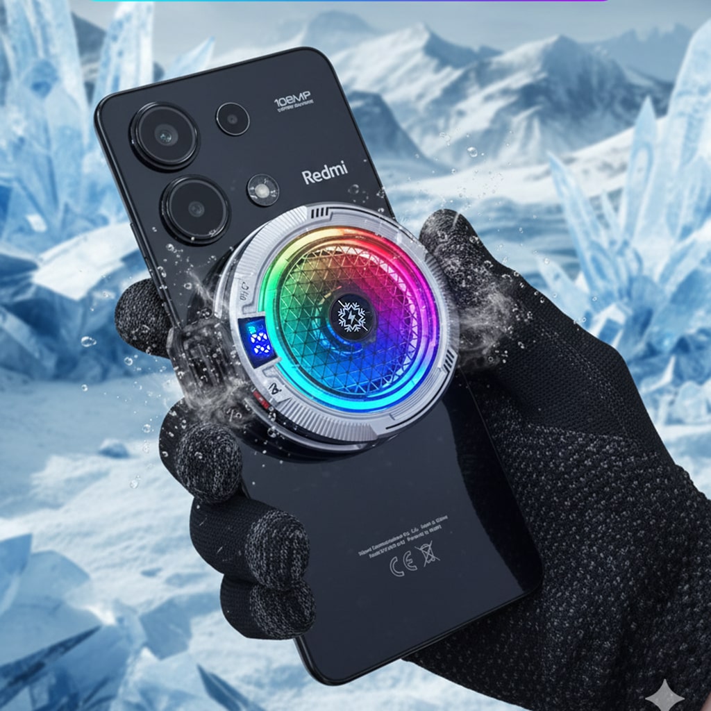 Quạt tản nhiệt điện thoại sò lạnh cao cấp TH18 Pro AI 24W kiểm soát nhiệt thông minh AI Led RGB làm lạnh không tụt FPS khi chơi game PUBG