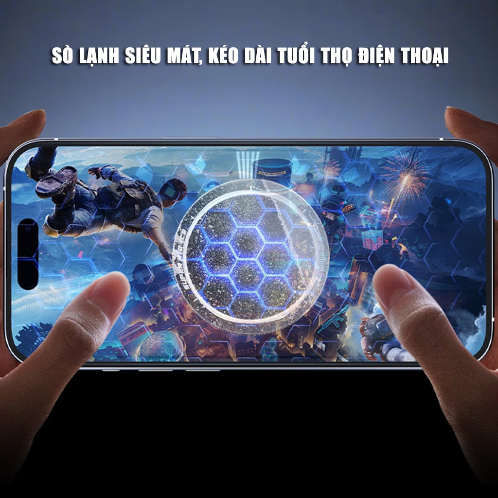 Quạt sò lạnh tản nhiệt điện thoại cao cấp FS18 Pro AI 30W kiểm soát nhiệt thông minh AI Led RGB làm lạnh không tụt FPS khi chơi game PUBG