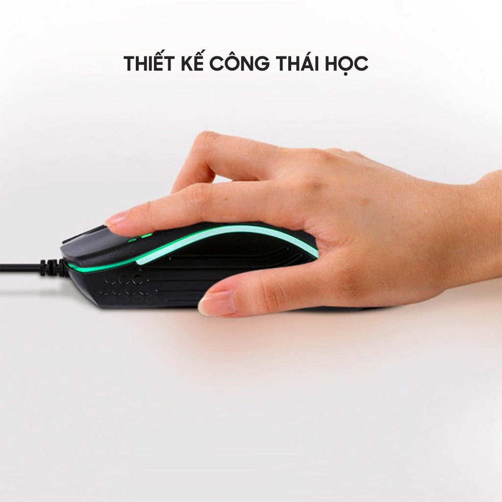 Chuột có dây Gaming X6 1200 DPI USB Led RGB đục lỗ chuột máy tính văn phòng chơi game giá rẻ