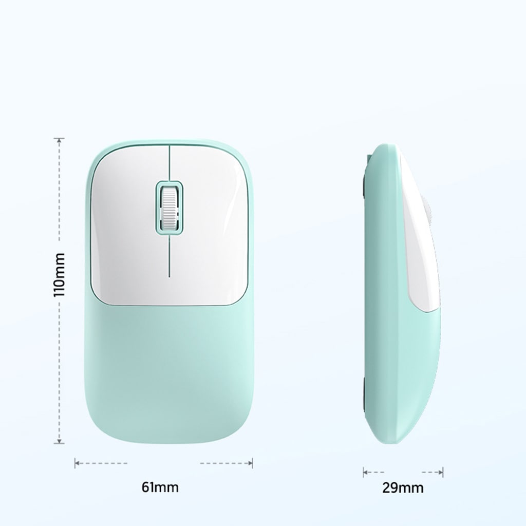 Chuột không dây C2 kết nối Wireless 2.4G pin sạc 500mAh dùng làm việc chơi game máy tính văn phòng