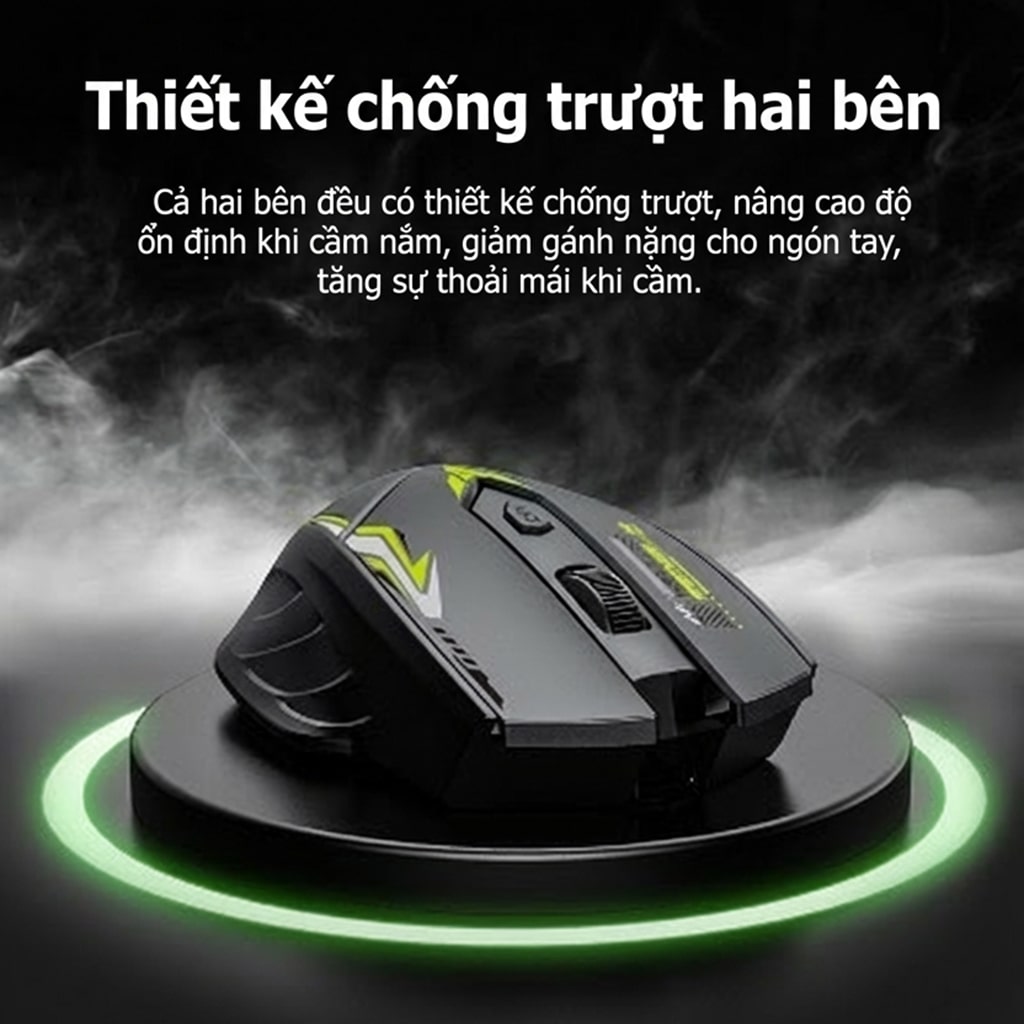 Chuột không dây Bluetooth Wireless 2.4G Z5 Gaming pin sạc 500mAh 6 nút bấm dùng chơi game làm việc máy tính văn phòng