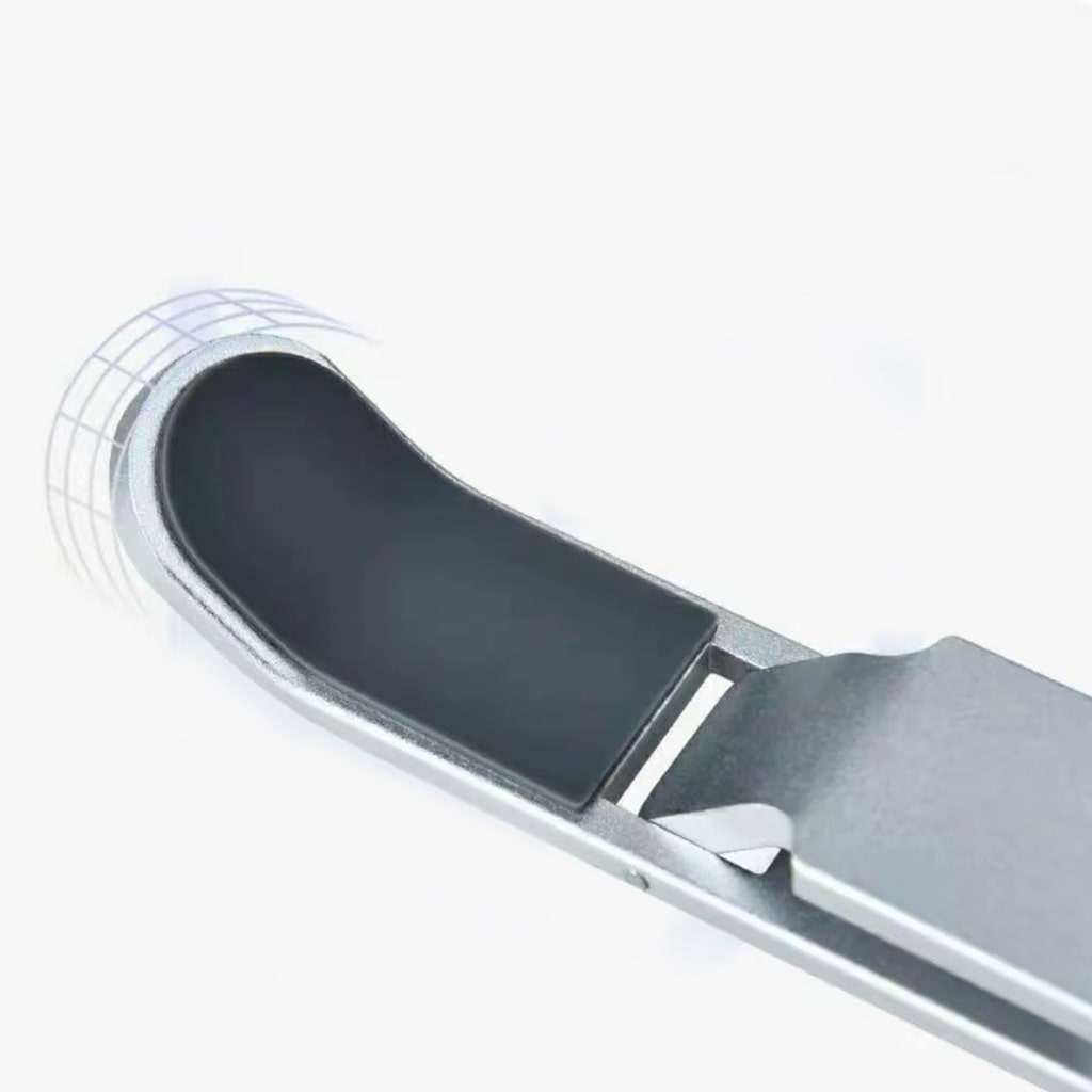 Giá đỡ tản nhiệt laptop Ipad E2 hợp kim nhôm cao cấp gấp gọn đế tản nhiệt 7 nấc điều chỉnh độ cao màu bạc