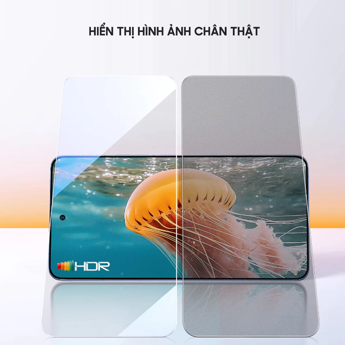 Kính cường lực Realme GT8 Pro trong suốt full màn hình chính hãng Smart Devil có khung hỗ trợ dán