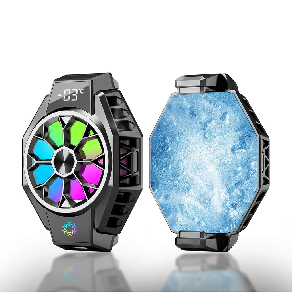 Quạt tản nhiệt điện thoại sò lạnh X9 Led RGB Gaming hỗ trợ tăng FPS Game Mobile Liên Quân Pubg FF