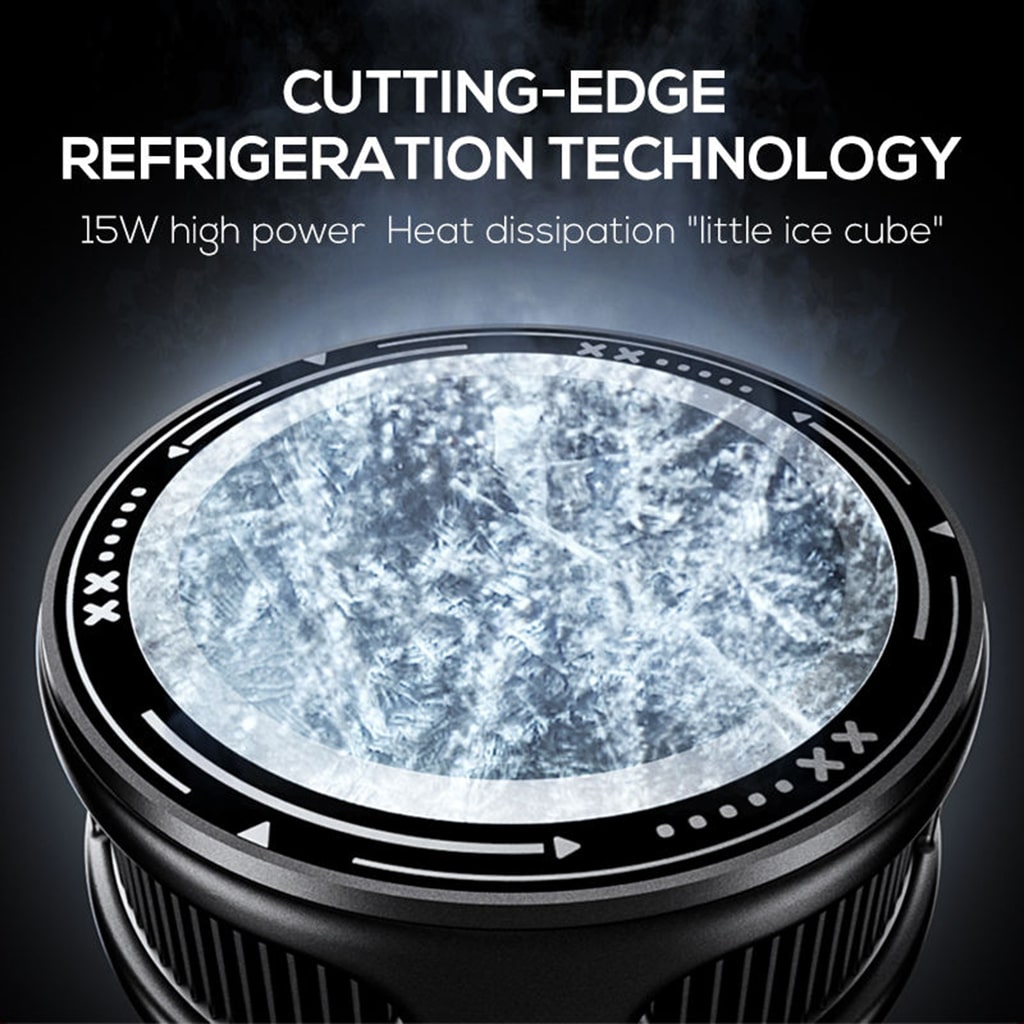 Quạt tản nhiệt điện thoại sò lạnh Memo CX19 có sạc không dây màn hình hiển thị nhiệt độ đèn Led Gaming thế hệ mới