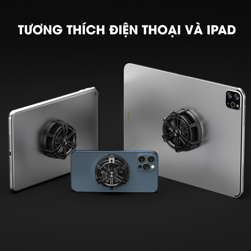 Quạt tản nhiệt điện thoại sò lạnh từ tính X12 công suất 10W Led RGB Gaming hỗ trợ tăng FPS Game Mobile Liên Quân Pubg FF