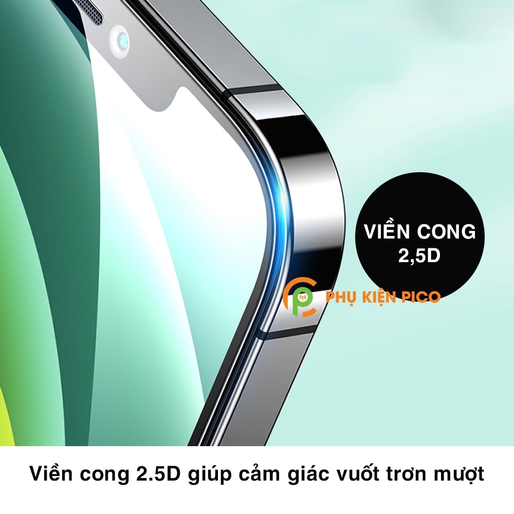 Kính cường lực dùng cho Iphone 12 Pro Max full màn hình trong suốt không viền đen chống trầy xước va đập