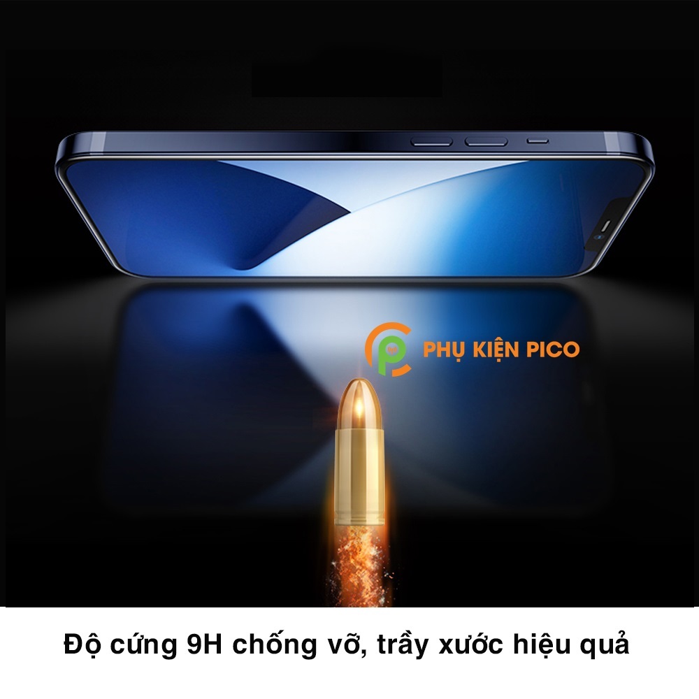 Kính cường lực dùng cho Iphone 12 Pro Max full màn hình trong suốt không viền đen chống trầy xước va đập