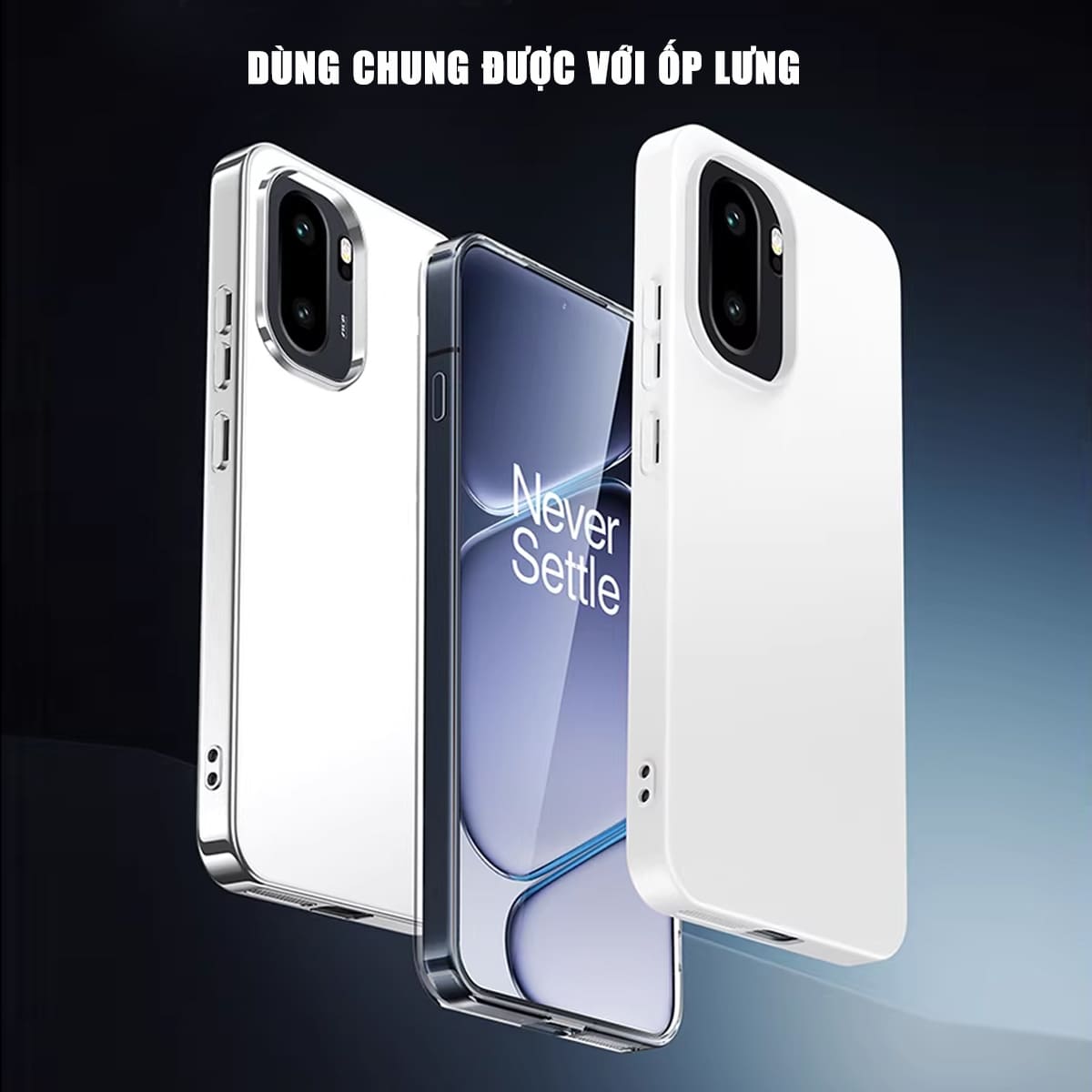 Kính cường lực Oneplus Ace 6 trong suốt không viền đen Full màn hình Smart Devil có khung hỗ trợ dán