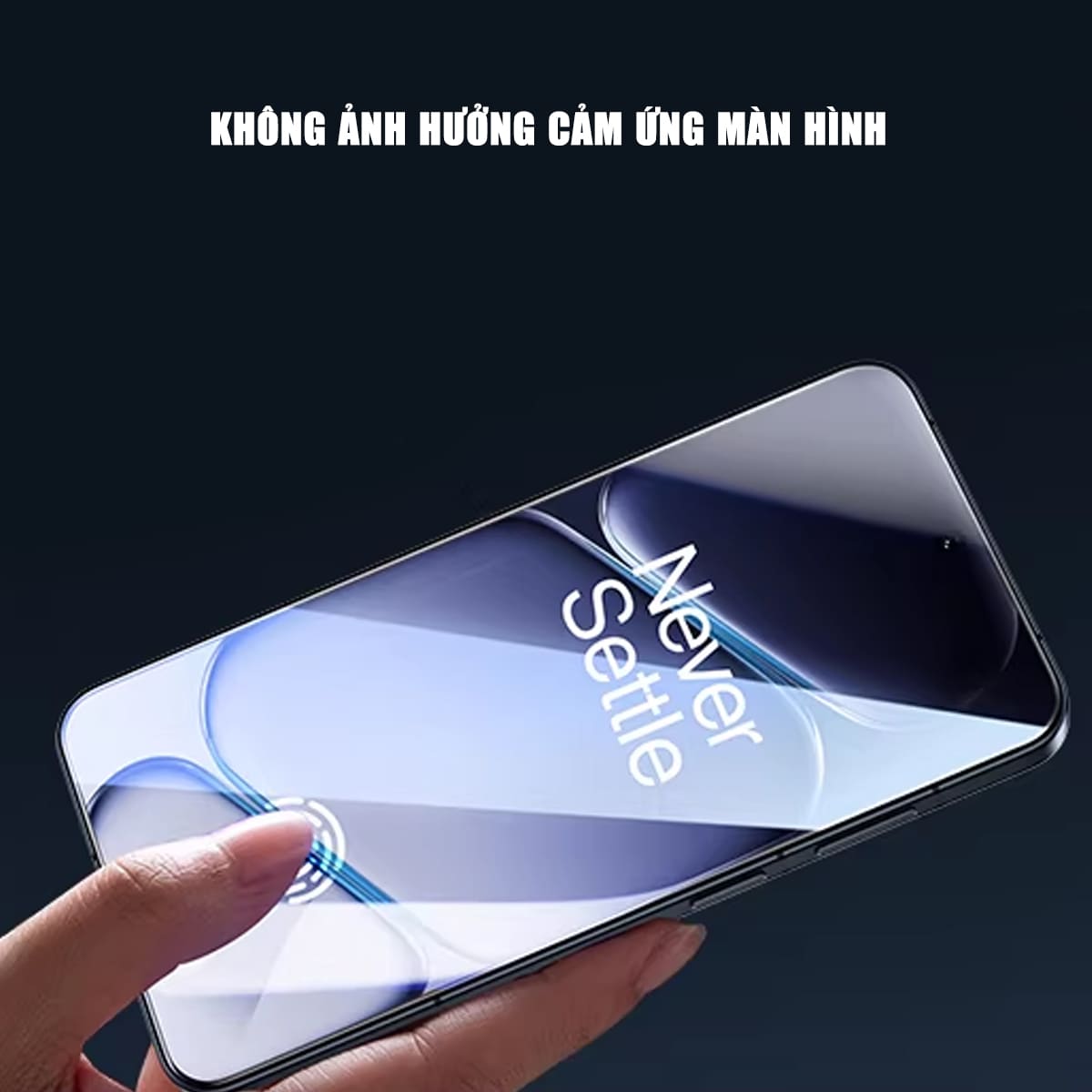 Kính cường lực Oneplus Ace 6 trong suốt không viền đen Full màn hình Smart Devil có khung hỗ trợ dán