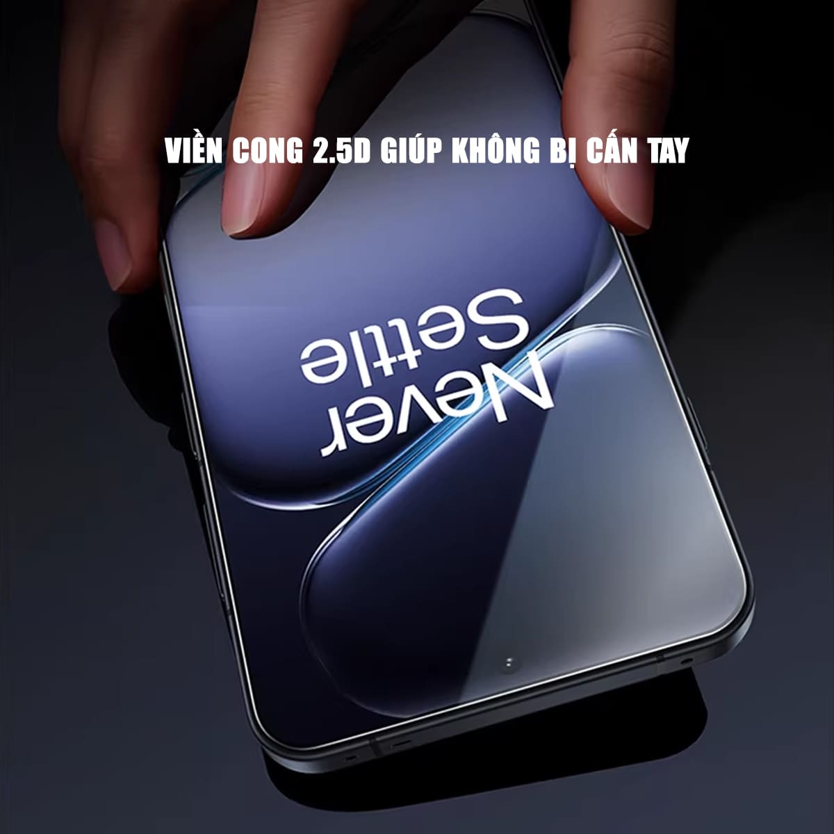 Kính cường lực Oneplus Ace 6 trong suốt không viền đen Full màn hình Smart Devil có khung hỗ trợ dán