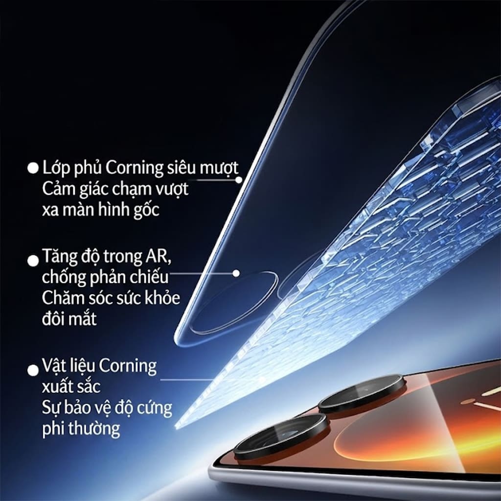 Kính cường lực màn hình phụ và camera Xiaomi 17 Pro chống chói AR Anti-Reflection Smart Devil chống trầy xước va đập