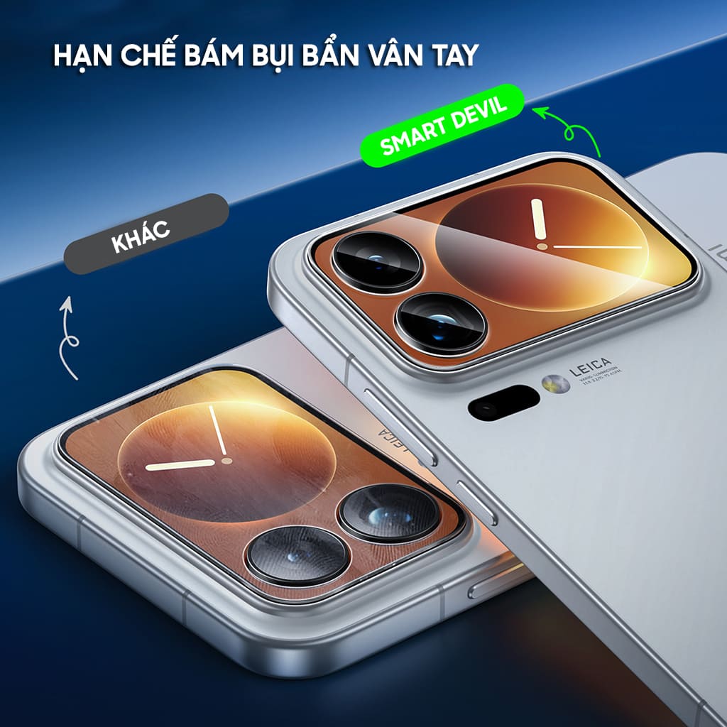 Kính cường lực màn hình phụ và camera Xiaomi 17 Pro Max chống chói AR Anti-Reflection Smart Devil chống trầy xước va đập