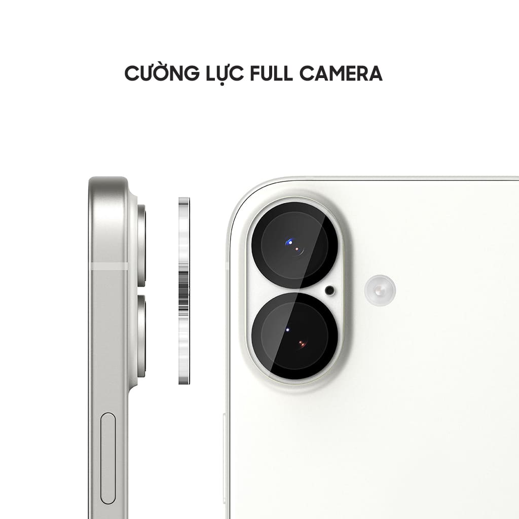 Kính cường lực camera Iphone 17 thấu kính nổi 3D Smart Devil độ cứng 9H trong suốt chống trầy xước va đập