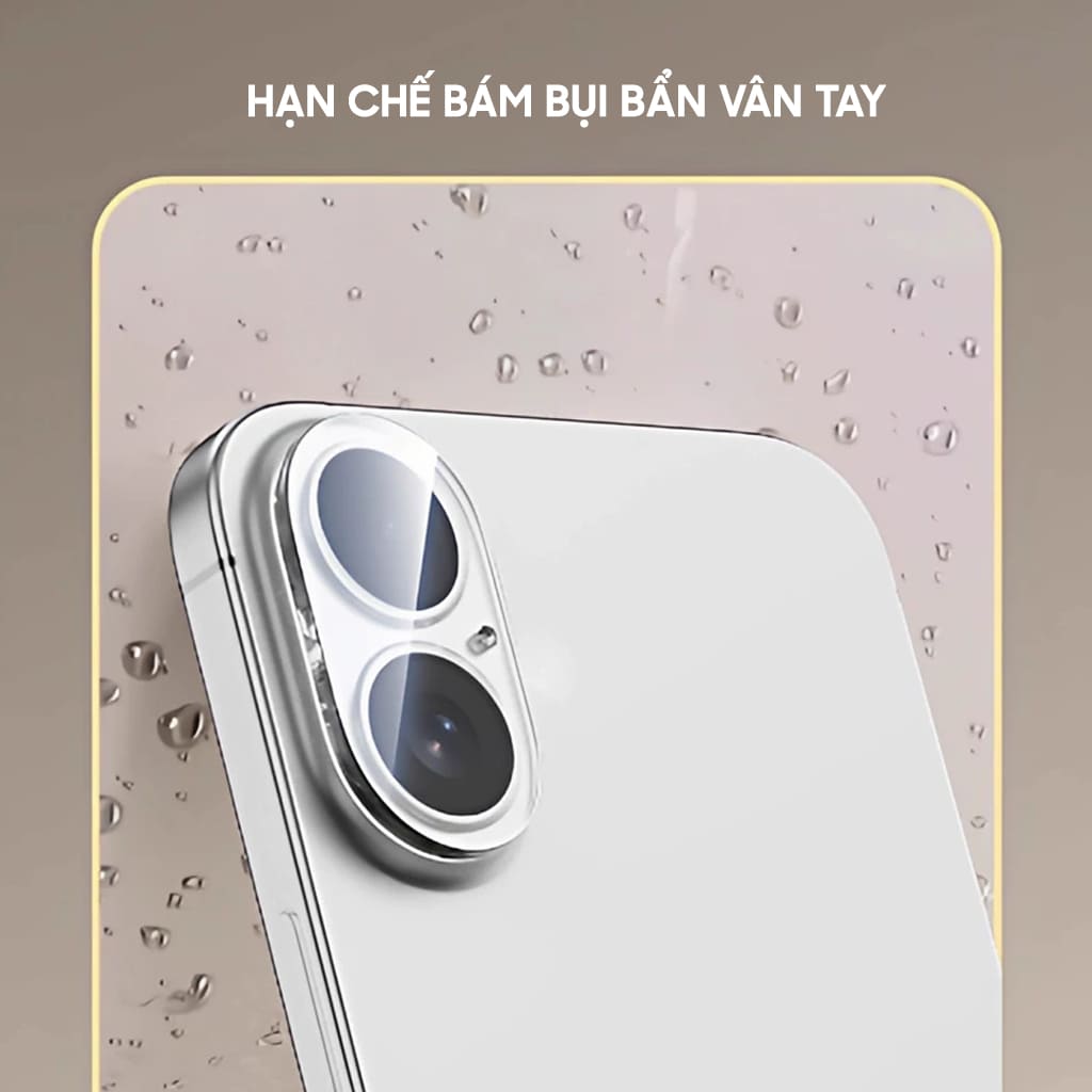 Kính cường lực camera Iphone 17 thấu kính nổi 3D Smart Devil độ cứng 9H trong suốt chống trầy xước va đập