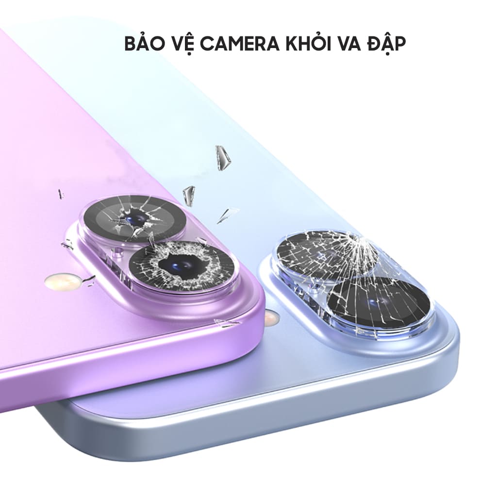 Kính cường lực camera Iphone 17 thấu kính nổi 3D Smart Devil độ cứng 9H trong suốt chống trầy xước va đập