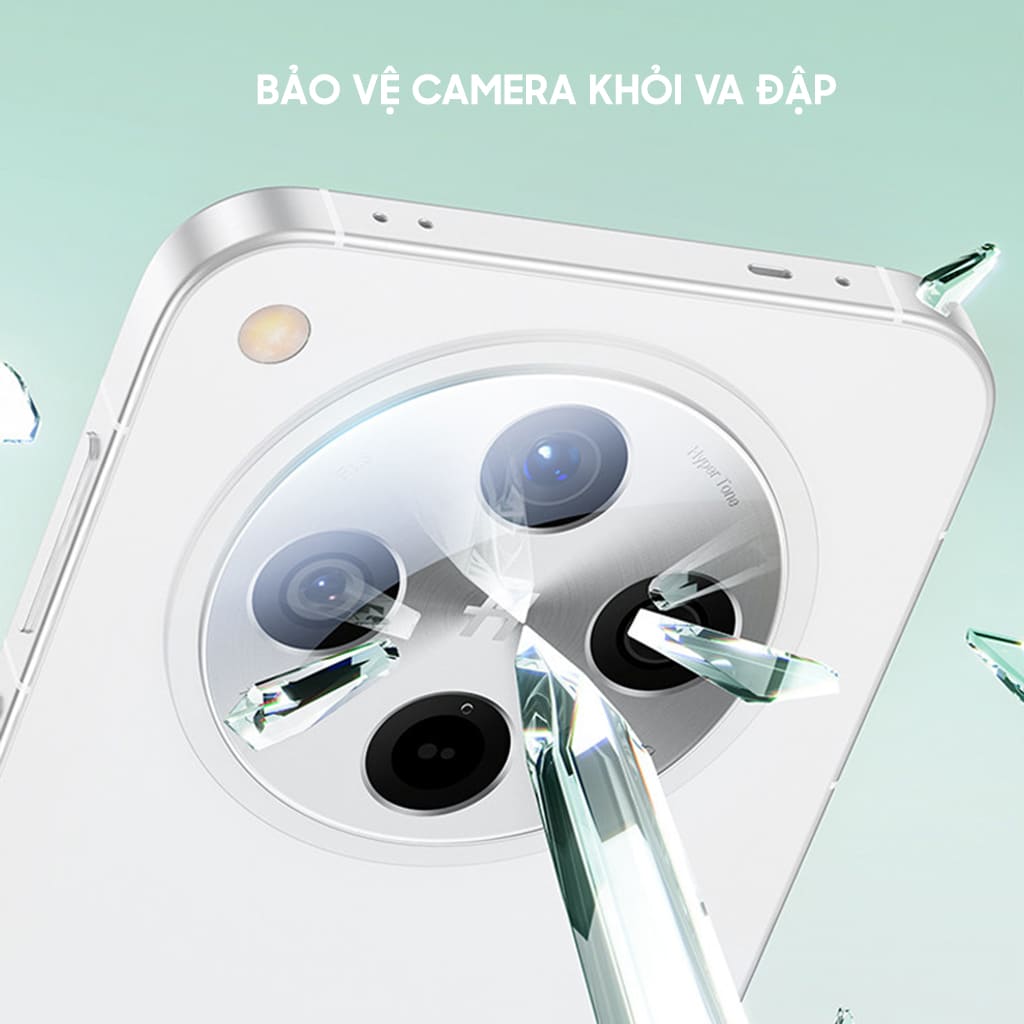 Kính cường lực camera Oppo Find X8 Pro thấu kính nổi 3D Smart Devil độ cứng 9H trong suốt chống trầy xước va đập