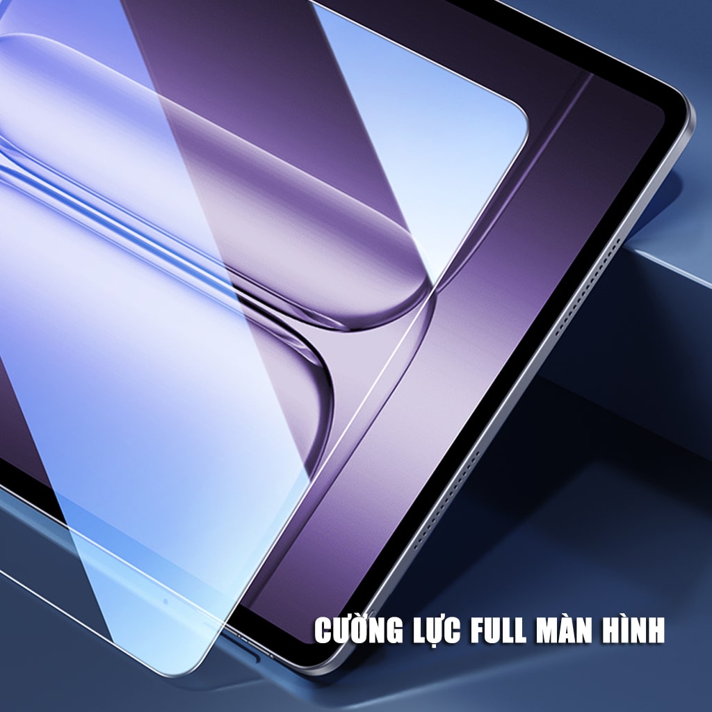 Kính cường lực Oneplus Pad 3 Pro full màn hình không viền đen hãng Smart Devil có khung hỗ trợ dán