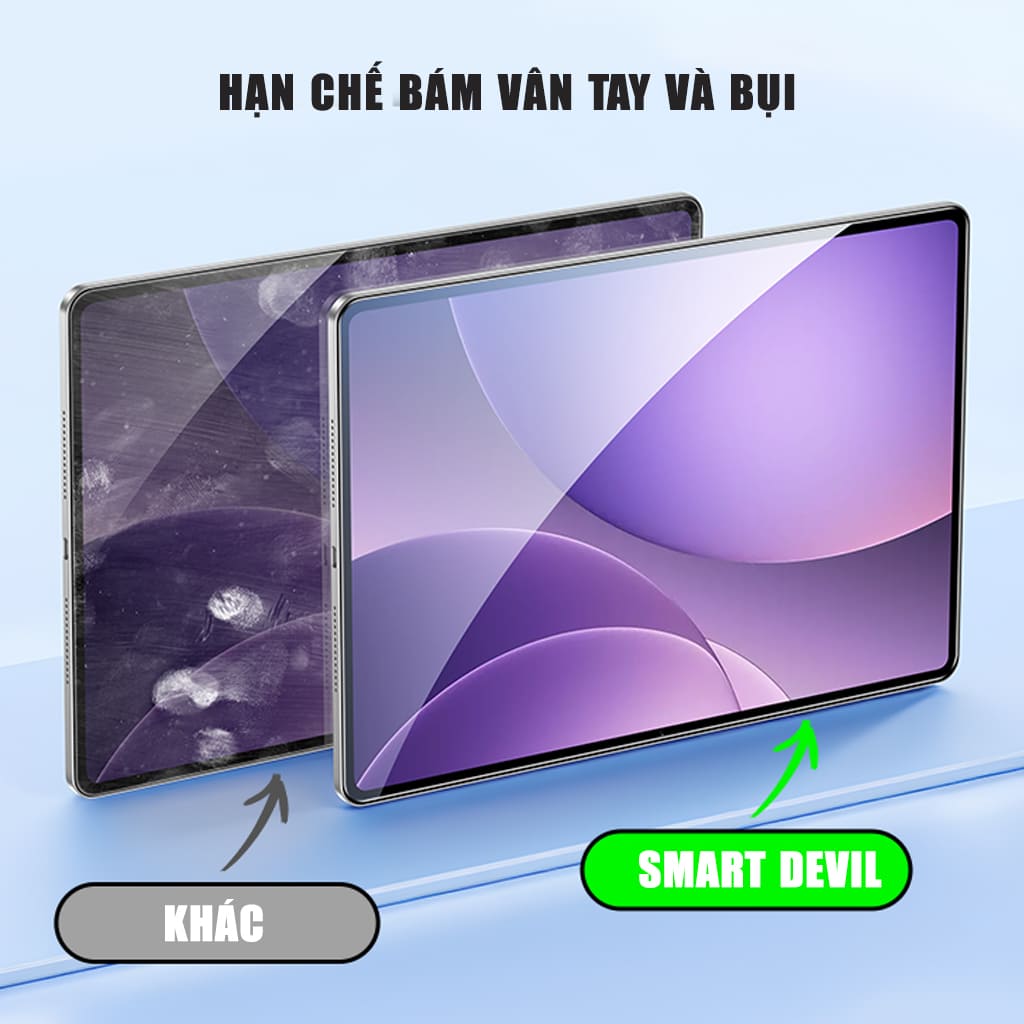 Kính cường lực Oppo Pad 5 Pro 13.2 Inch Smart Devil full màn hình trong suốt không viền đen có khung hỗ trợ dán