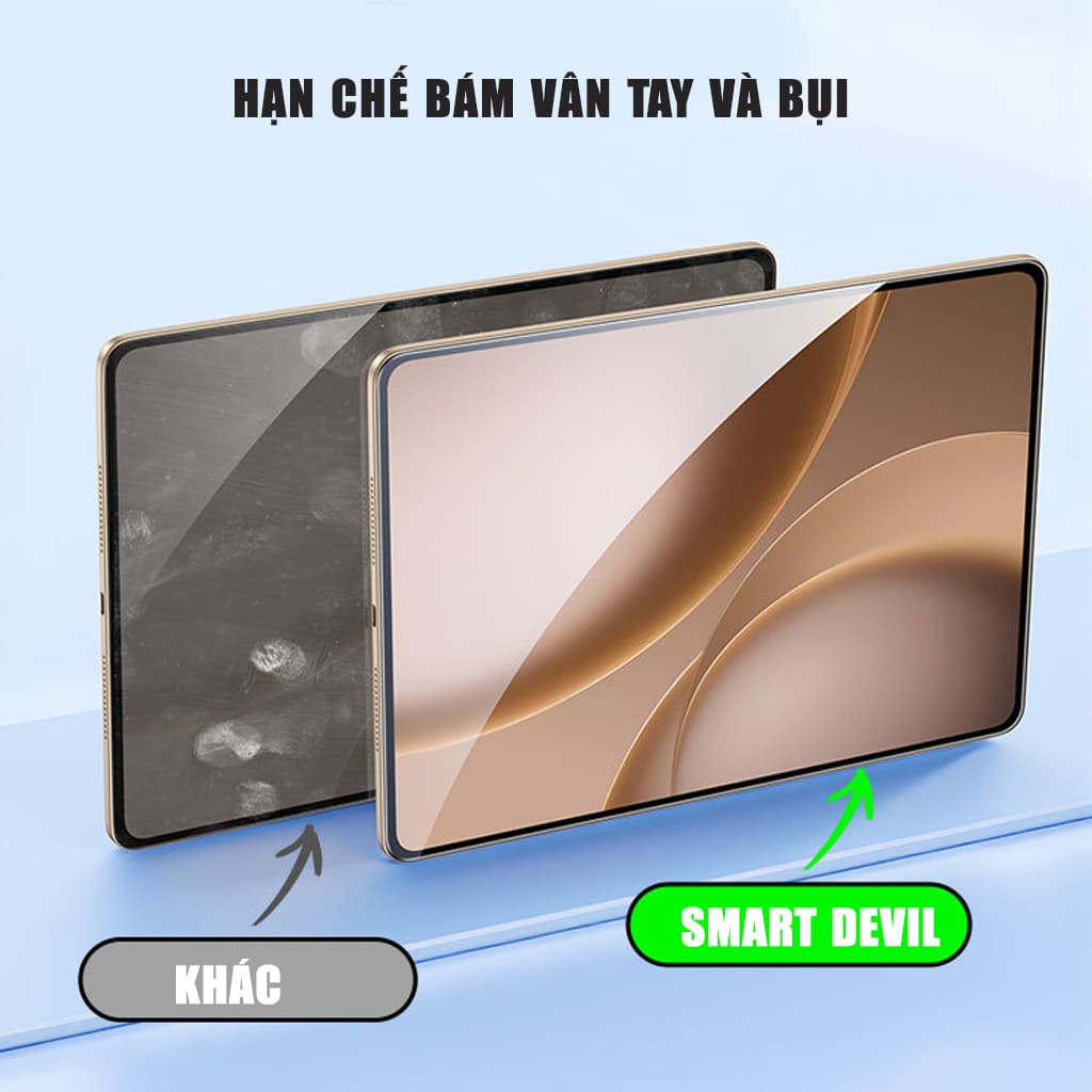 Kính cường lực Oppo Pad Mini 8.8 Inch Smart Devil full màn hình trong suốt không viền đen có khung hỗ trợ dán