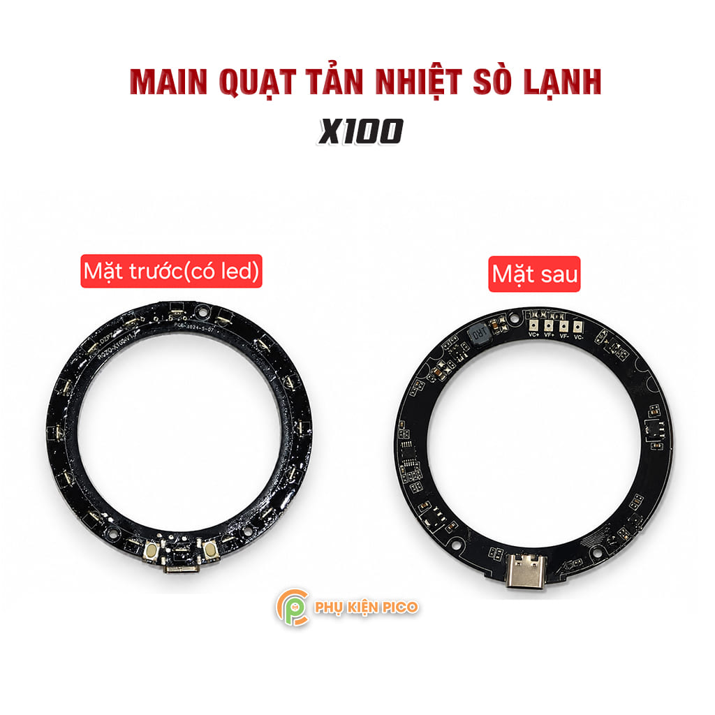 Linh kiện Main bo mạch dùng cho quạt sò lạnh tản nhiệt điện thoại X100 thay thế sửa chữa quạt zin chính hãng