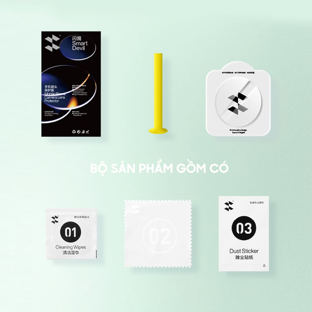 Kính cường lực camera Oppo Find X8 Ultra thấu kính nổi 3D Smart Devil độ cứng 9H trong suốt chống trầy xước va đập
