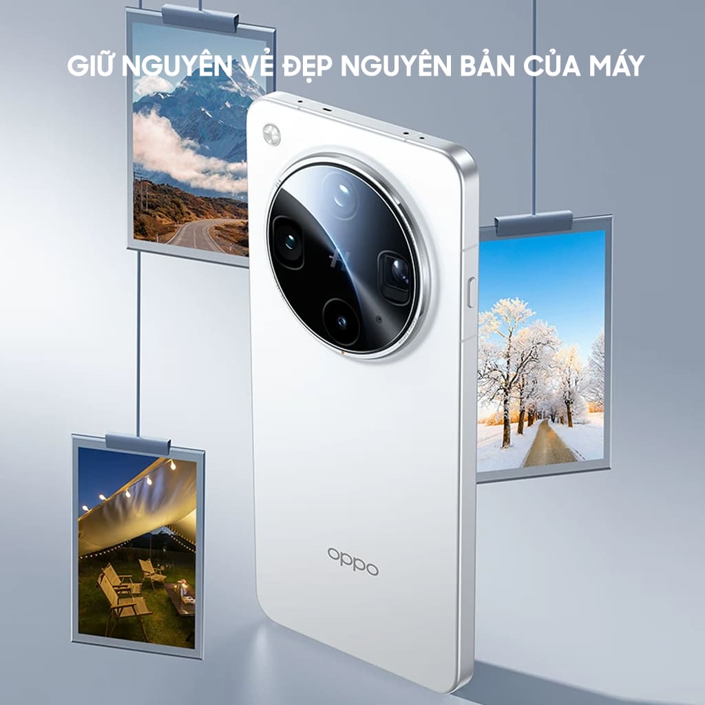Kính cường lực camera Oppo Find X8 Ultra thấu kính nổi 3D Smart Devil độ cứng 9H trong suốt chống trầy xước va đập