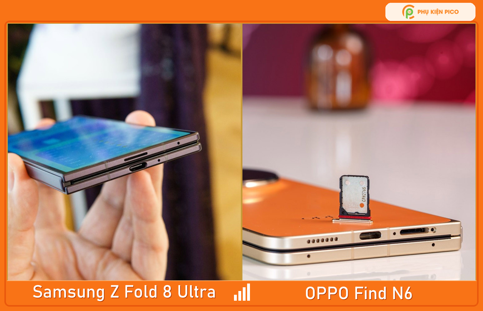 Pin và sạc Samsung Z Fold8 Ultra và OPPO Find N6