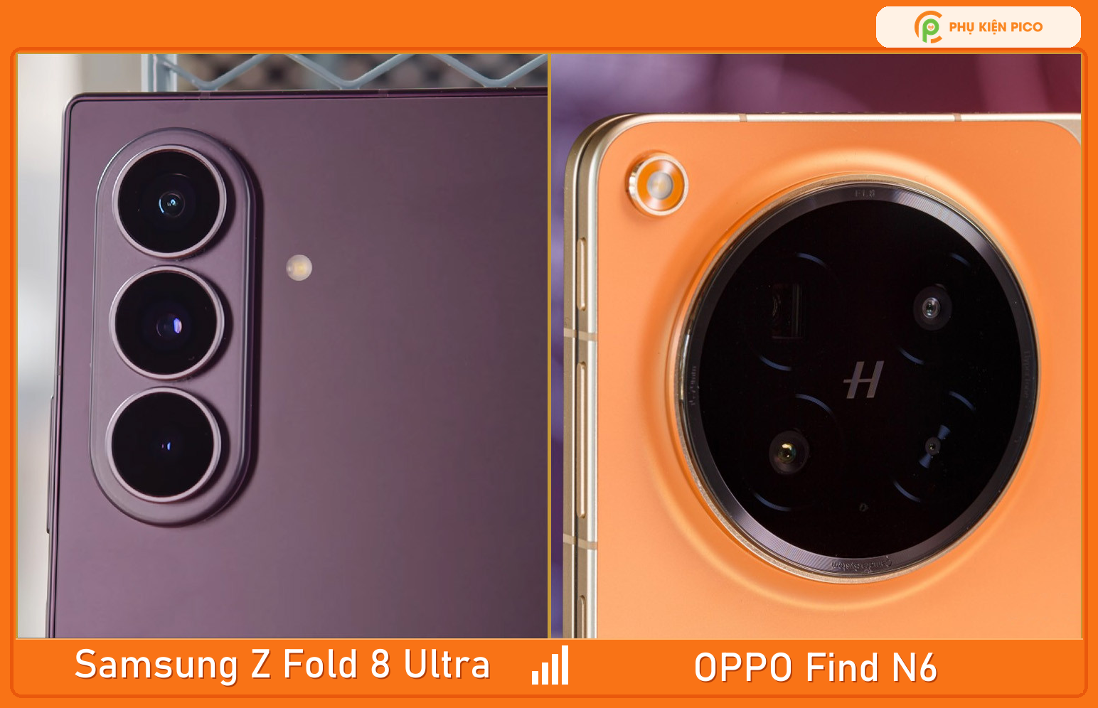 Camera Samsung Z Fold8 Ultra và OPPO Find N6