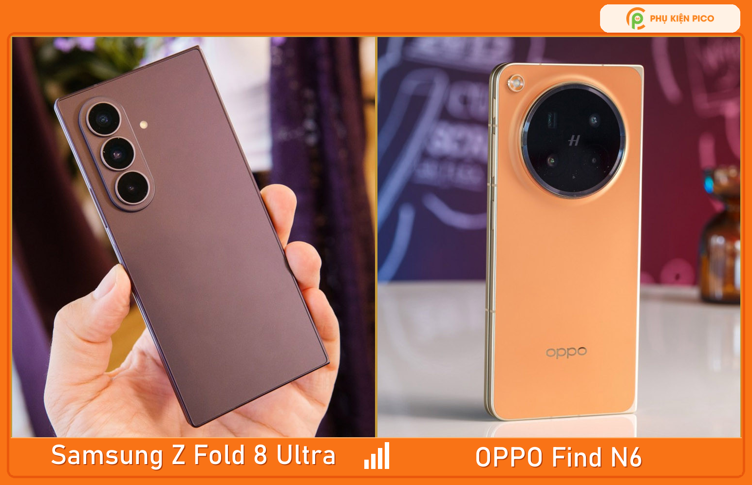 Thiết kế Samsung Z Fold8 Ultra và OPPO Find N6