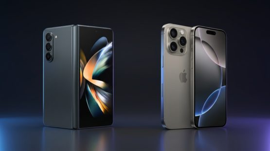 so sanh galaxy z fold8 ultra vs iphone 17 pro max thiet ke tong quan