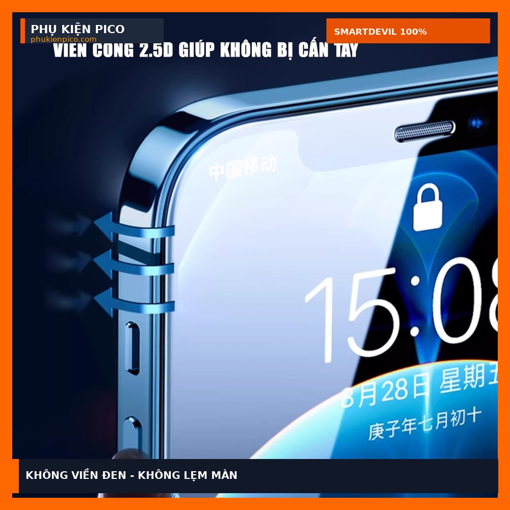 Kính cường lực iPhone 18 Pro không viền đen không lẹm màn hình