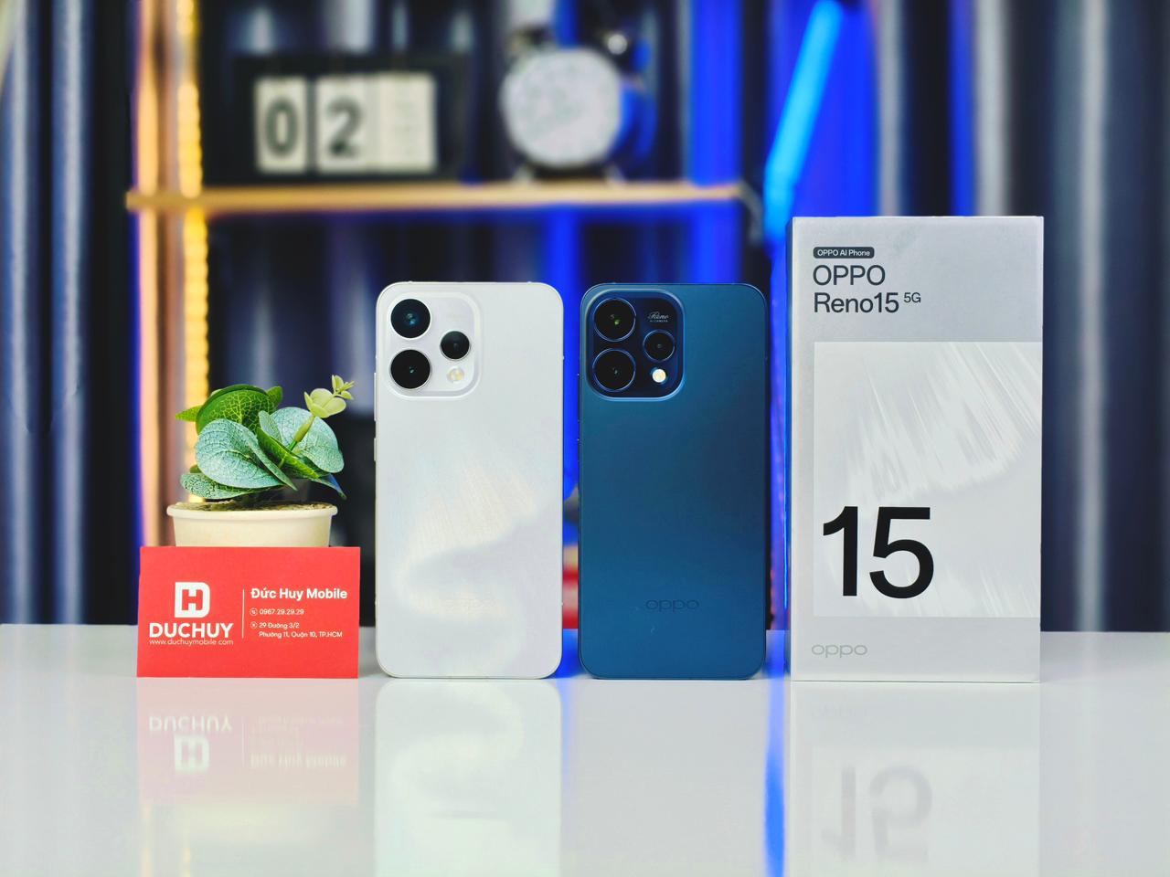 OPPO Reno 15 5G đủ màu sắc thiết kế mặt lưng sang trọng