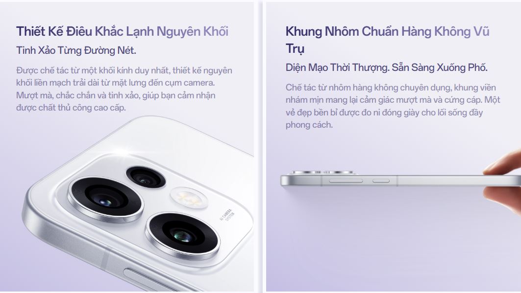 Thiết kế mặt lưng OPPO Reno 16 HoloVerse 3D so với OPPO Reno 15