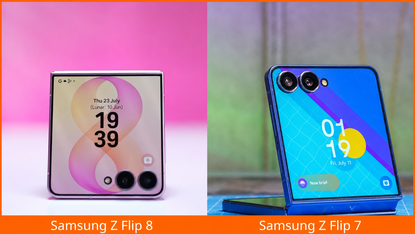 So sánh camera Samsung Galaxy Z Flip8 và Z Flip7