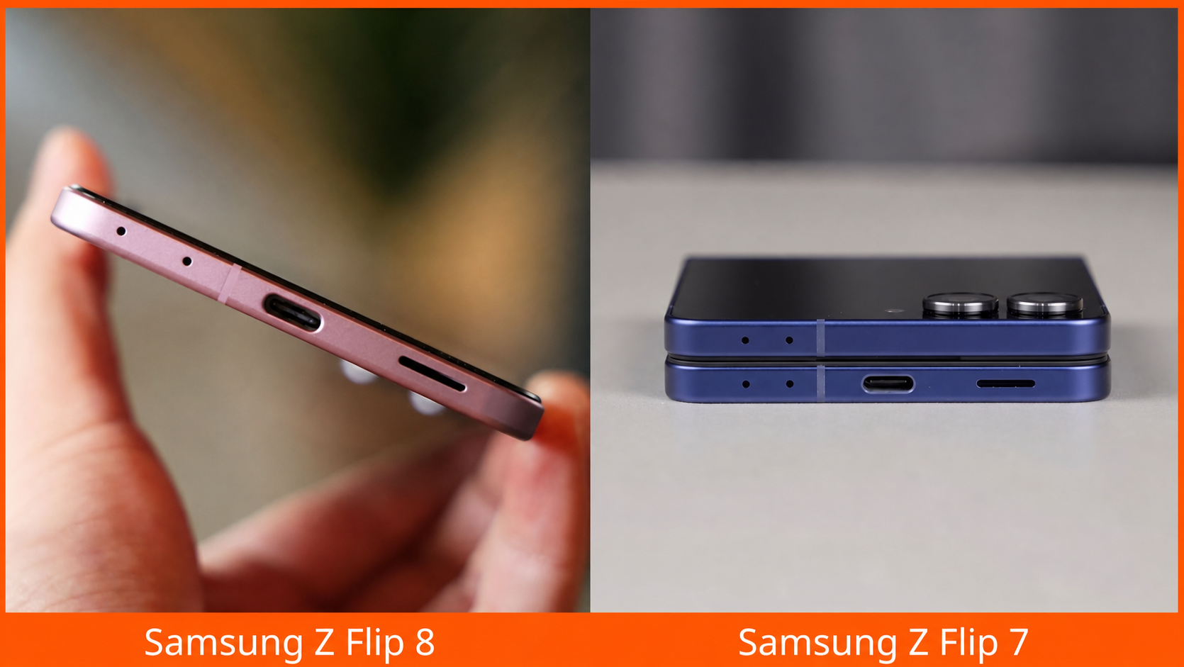So sánh pin và sạc Samsung Galaxy Z Flip8 và Z Flip7