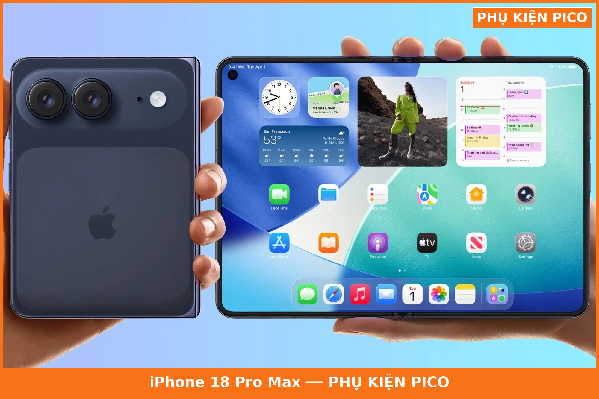 Mẫu iPhone Fold màn hình gập đầu tiên của Apple