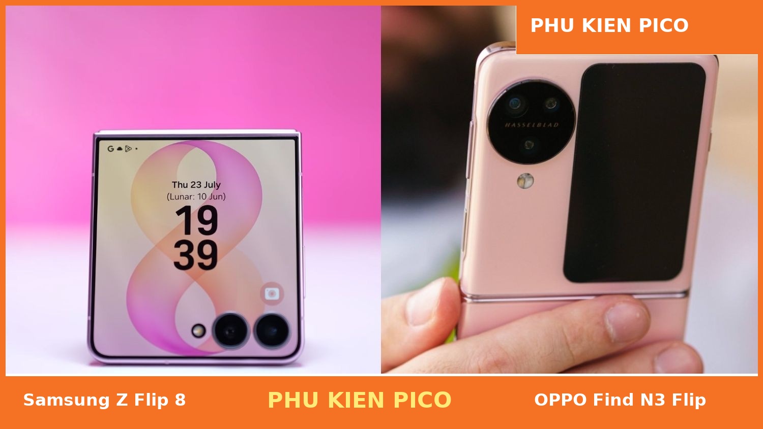 So sánh camera Samsung Z Flip 8 vs OPPO Find N3 Flip Hasselblad