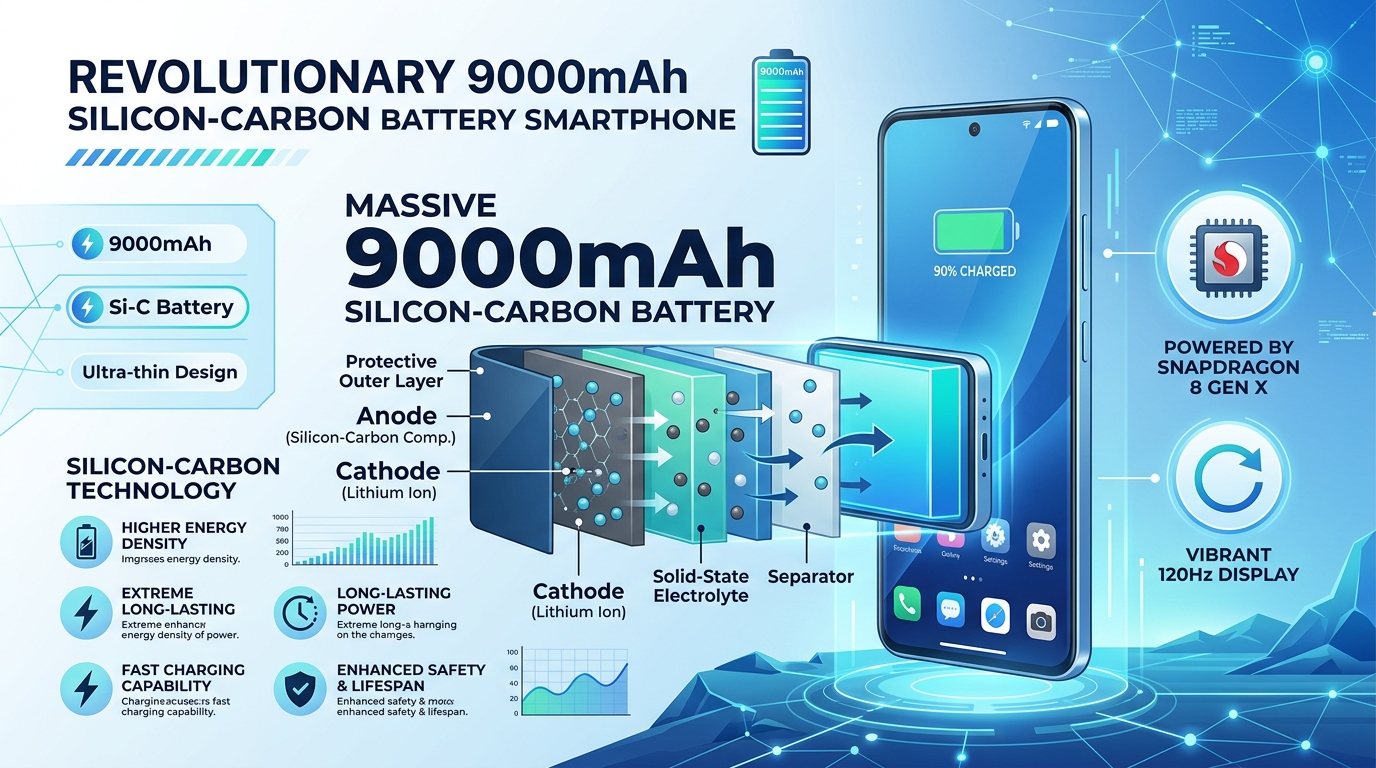Thông số pin 9000mAh và chip Snapdragon 6s Gen 4 trên Redmi Note 17 Pro