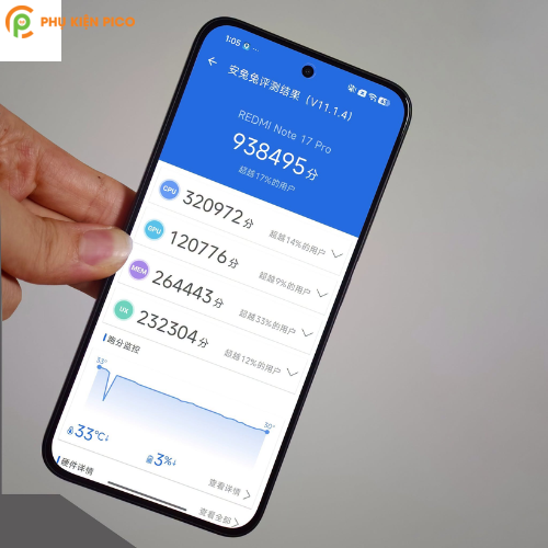 Hiệu năng chip Snapdragon 6s Gen 4 trên Redmi Note 17 Pro 5G